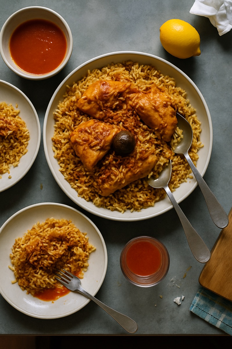 Machboos, a traditional dish from United Arab Emirates