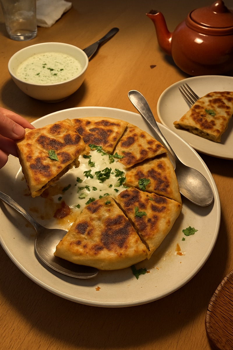 Bolani, a traditional dish from Afghanistan