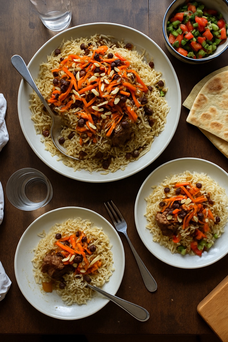 Kabuli pulao, a traditional dish from Afghanistan