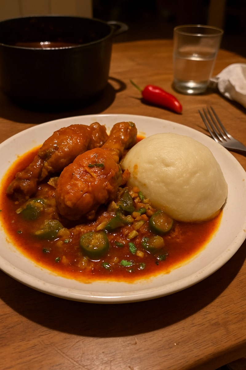 Muamba de galinha, a traditional dish from Angola