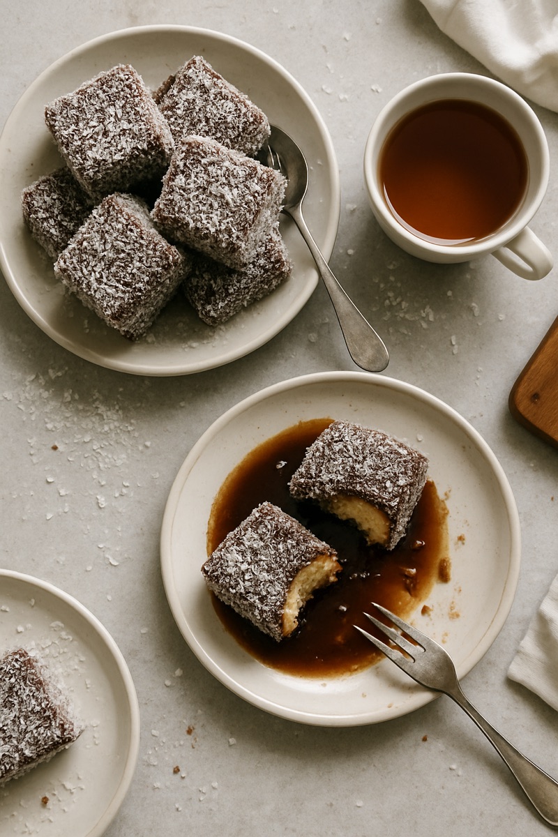 Lamingtons, a traditional dish from Australia