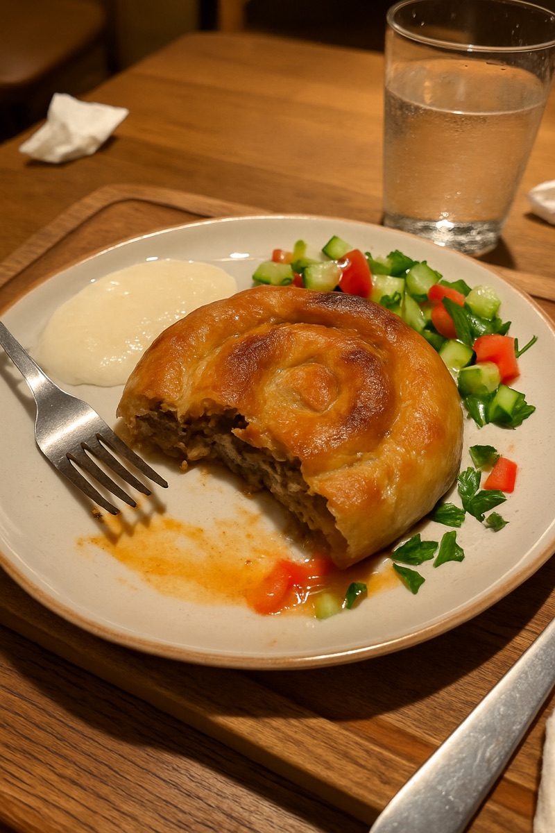 Burek, a traditional dish from Bosnia and Herzegovina
