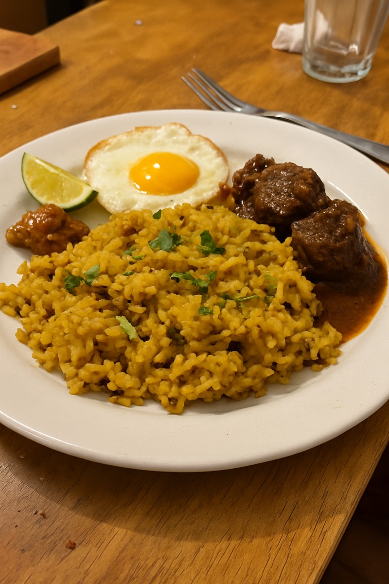 Bhuna khichuri, a traditional dish from Bangladesh