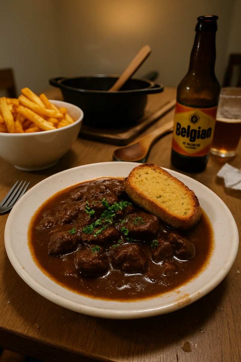 Carbonnade flamande, a traditional dish from Belgium