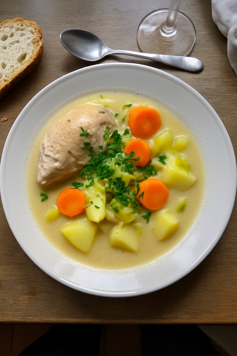 Waterzooi, a traditional dish from Belgium