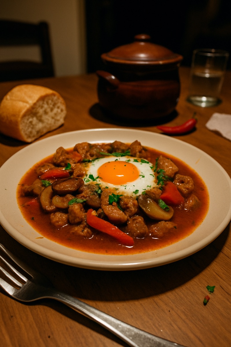 Kavarma, a traditional dish from Bulgaria