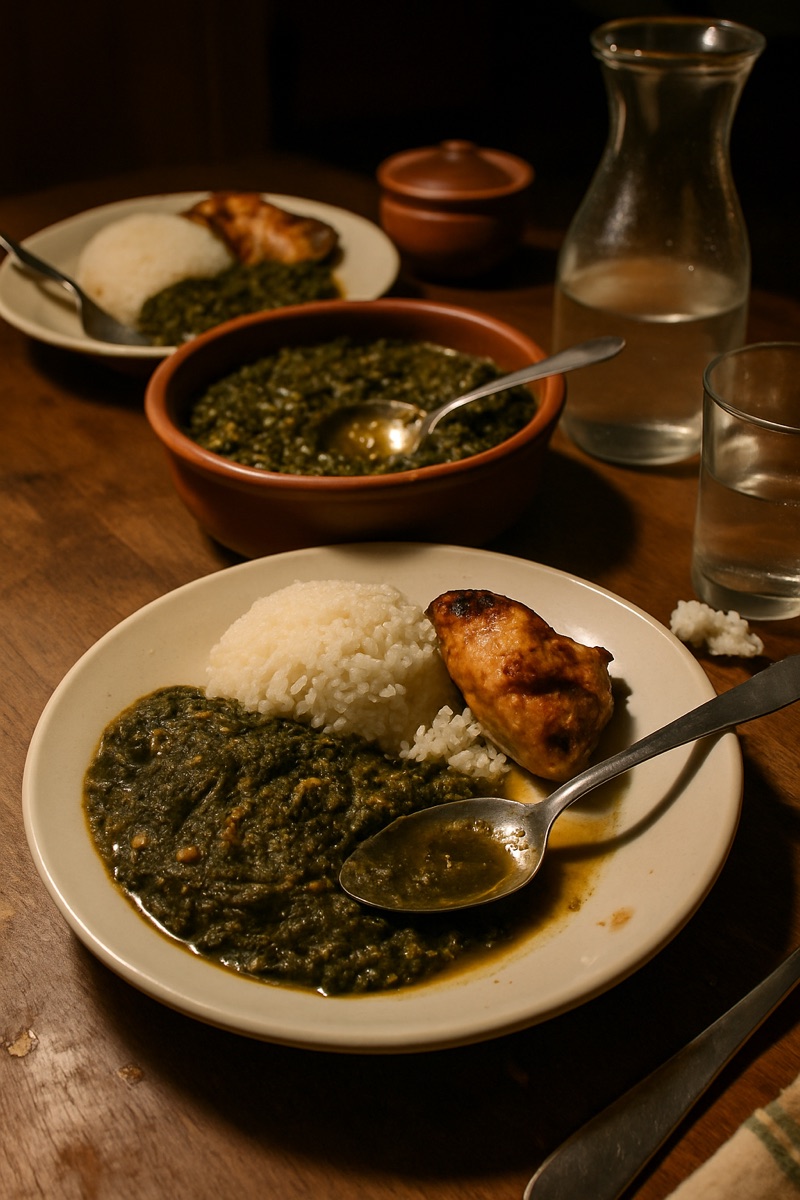 Isombe, a traditional dish from Burundi