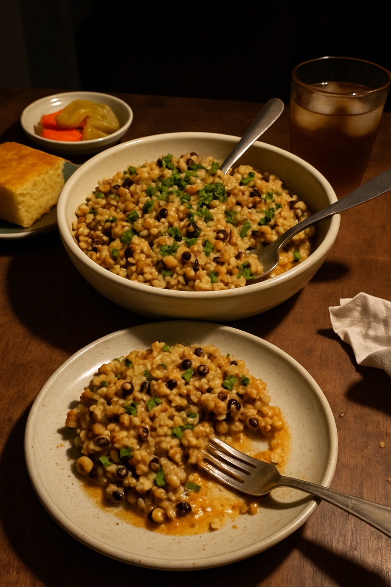 Hoppin' john, a traditional dish from Bermuda