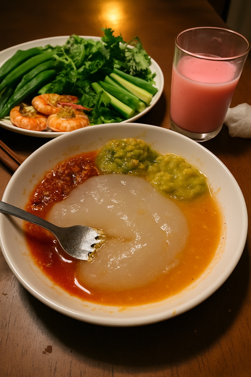 Ambuyat, a traditional dish from Brunei Darussalam