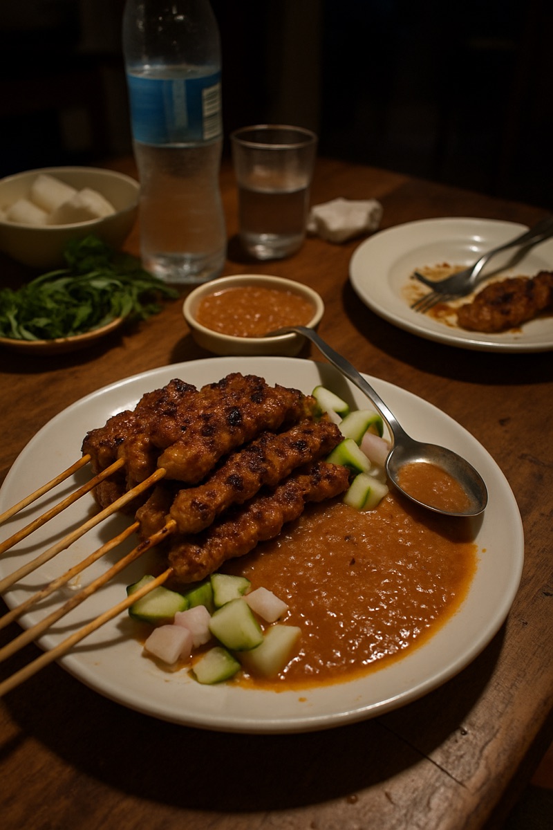 Satay, a traditional dish from Brunei Darussalam