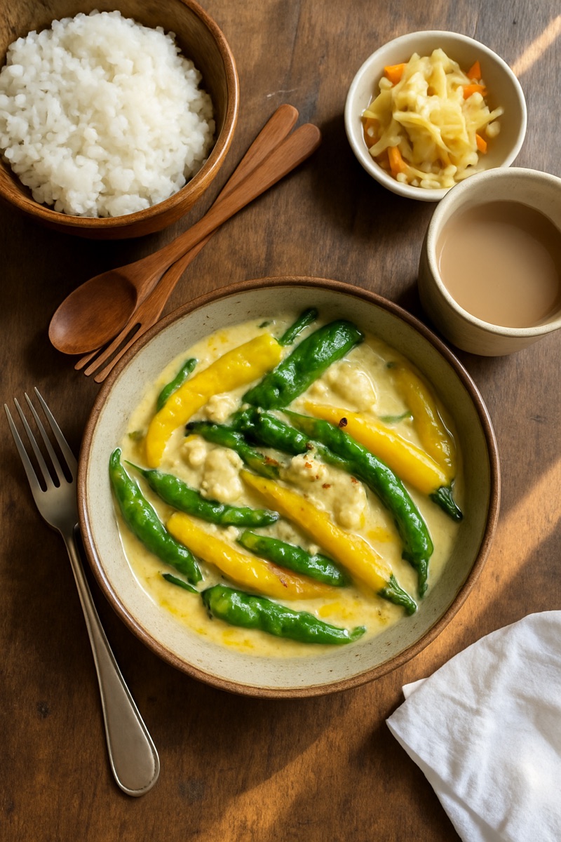 Ema datshi, a traditional dish from Bhutan