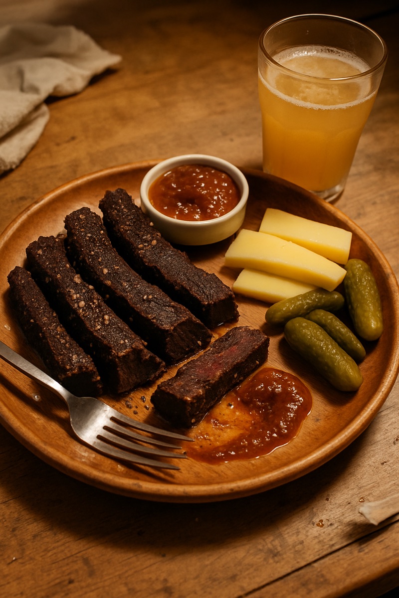 Biltong, a traditional dish from Botswana