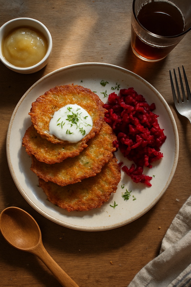 Draniki, a traditional dish from Belarus