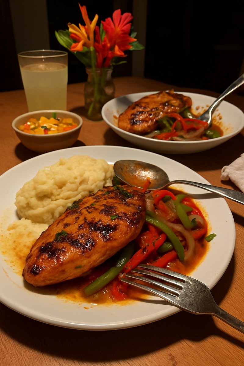 Poulet Serrano, a traditional dish from Belize