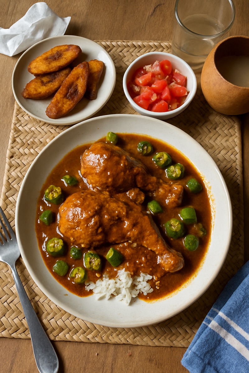 Moambe, a traditional dish from Congo DRC