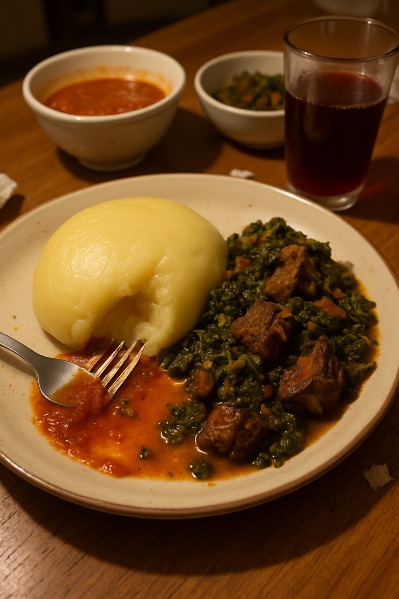 Fufu, a traditional dish from Congo
