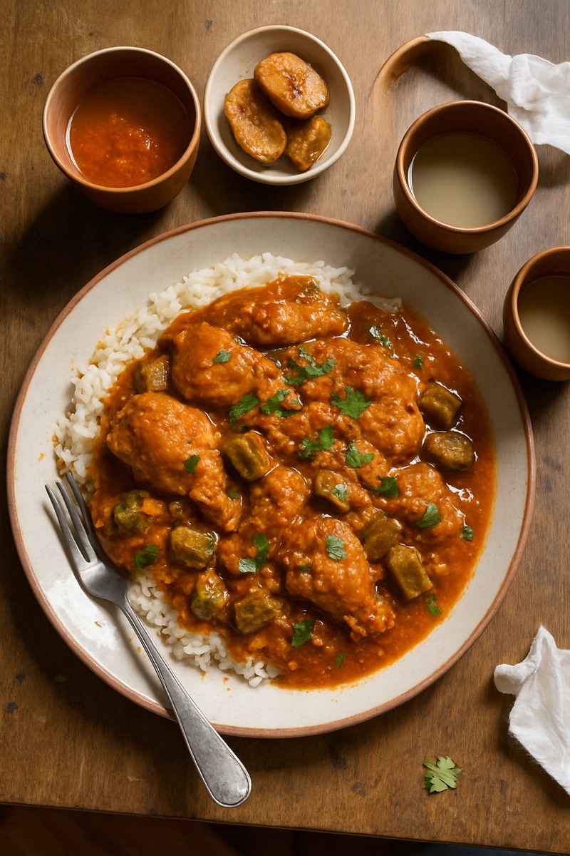 Moambe, a traditional dish from Congo