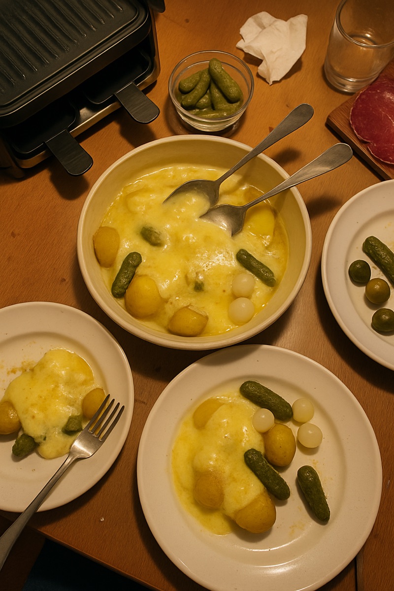 Raclette, a traditional dish from Switzerland
