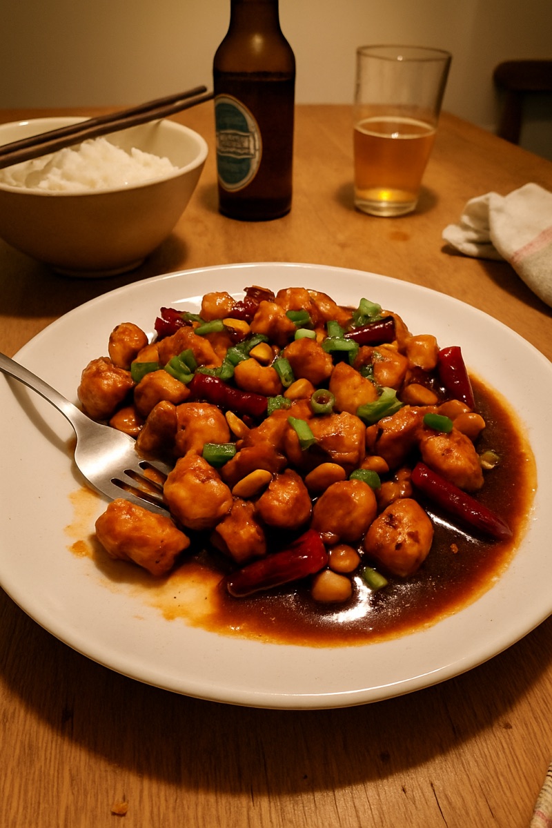 Kung pao chicken, a traditional dish from China