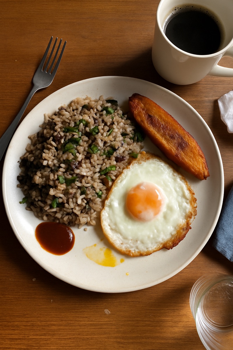 Gallo pinto, a traditional dish from Costa Rica