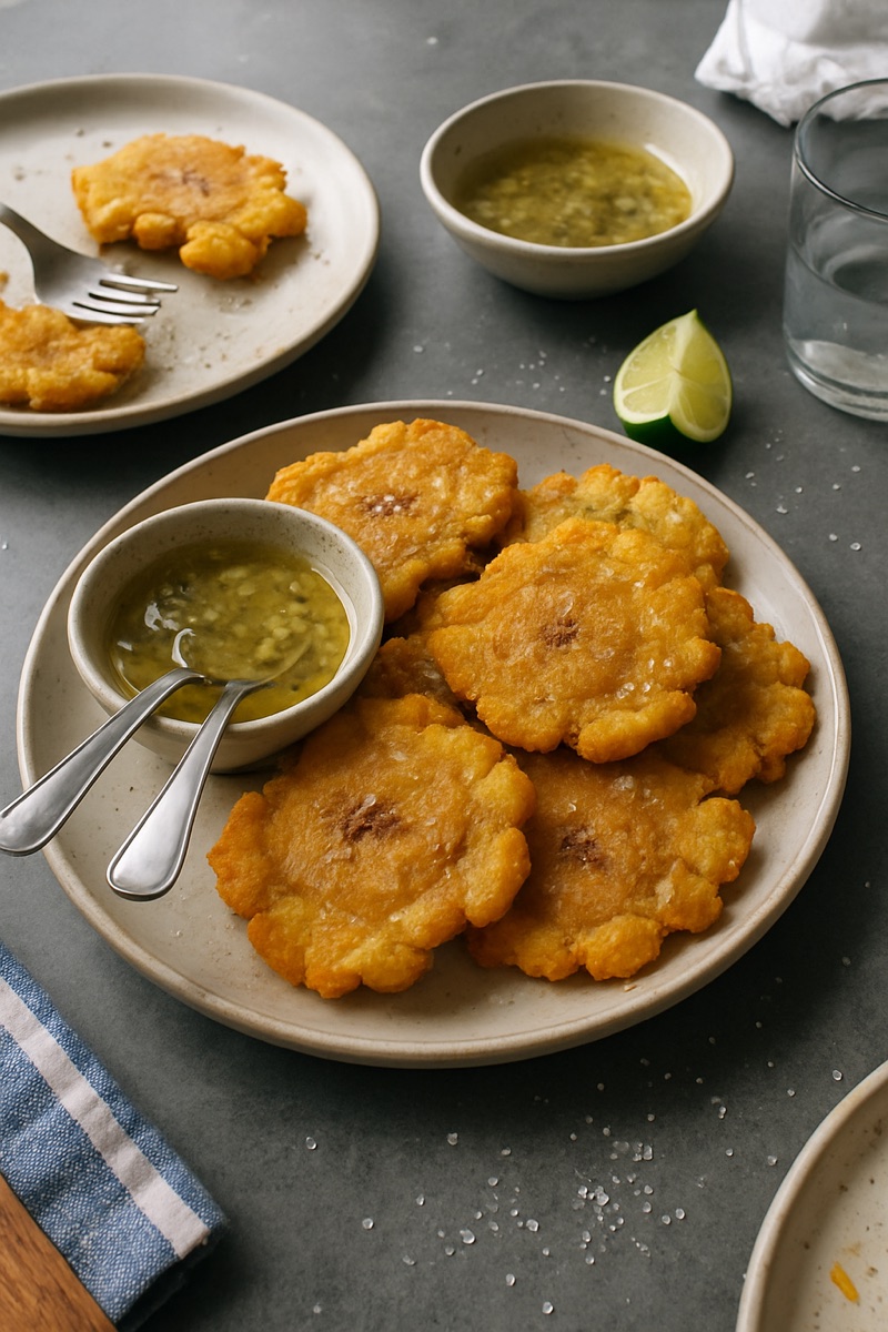 Tostones, a traditional dish from Cuba