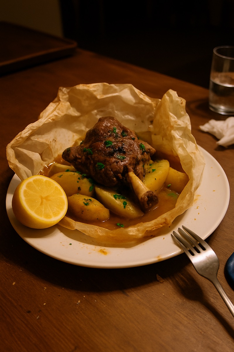 Kleftiko, a traditional dish from Cyprus
