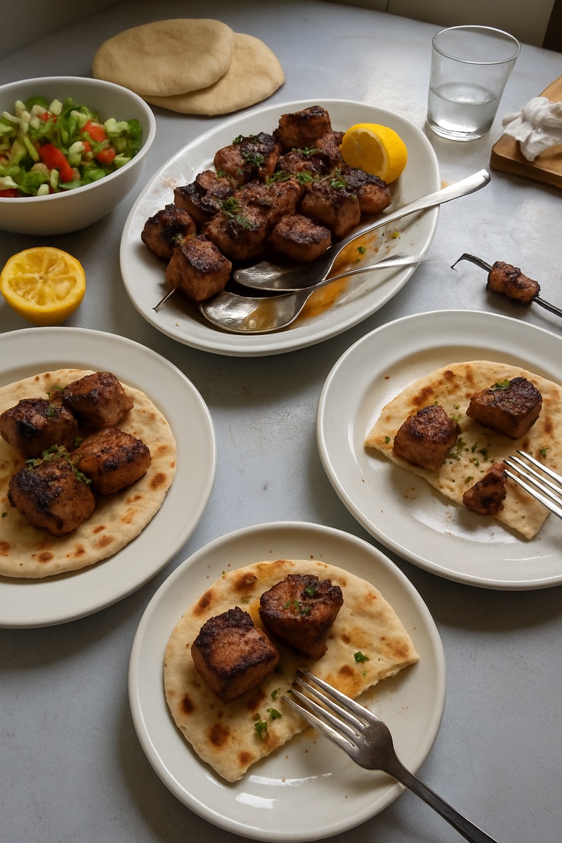 Souvla, a traditional dish from Cyprus