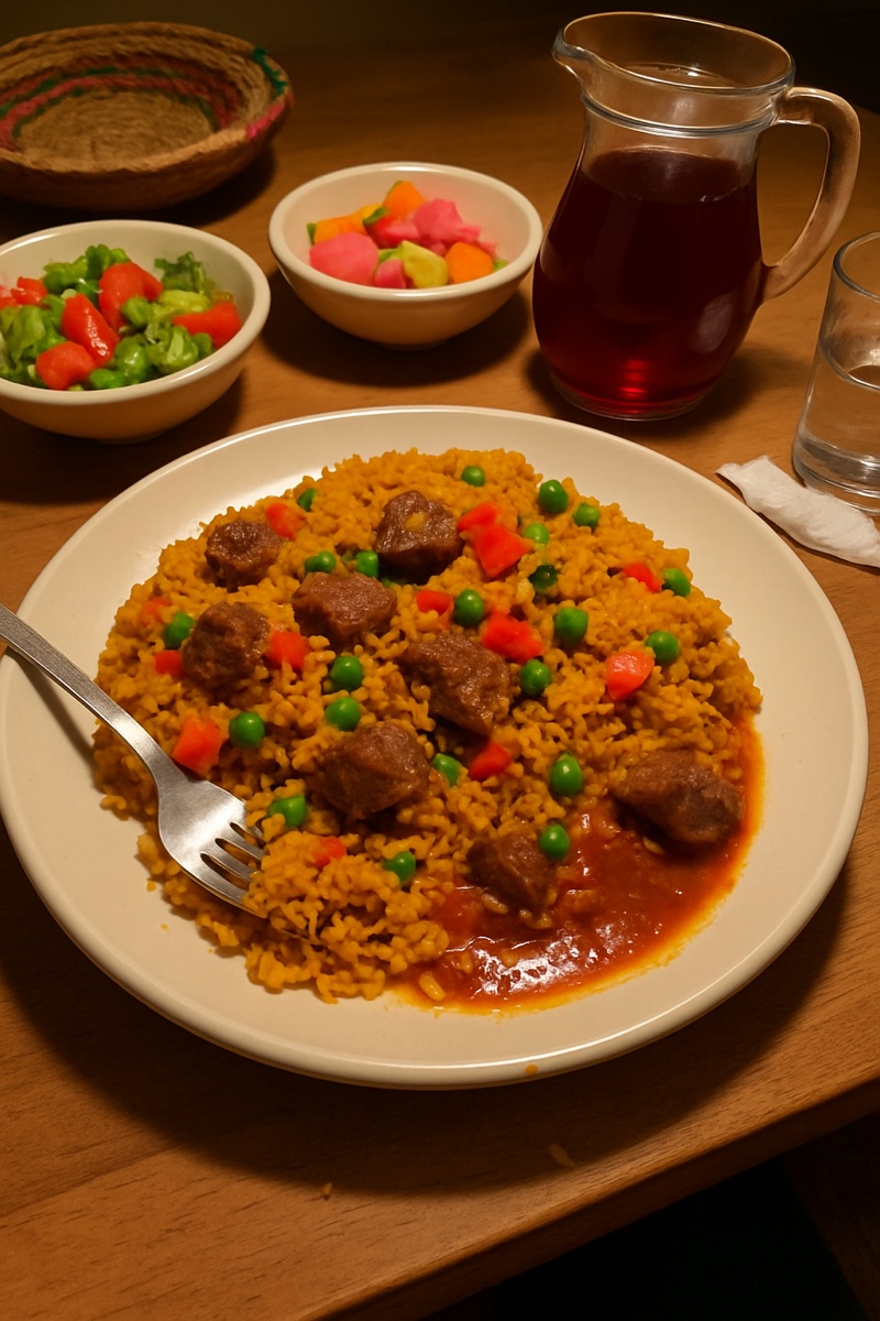 Skoudehkaris, a traditional dish from Djibouti