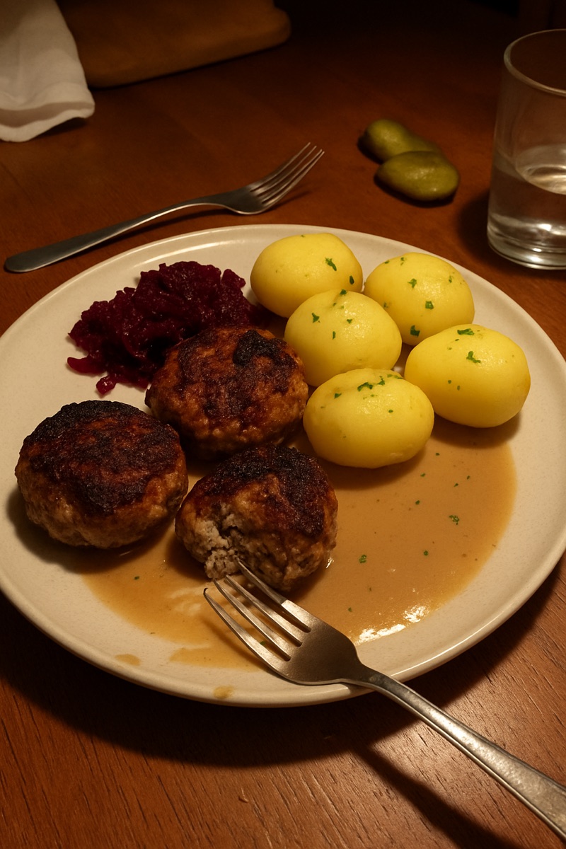 Frikadeller, a traditional dish from Denmark