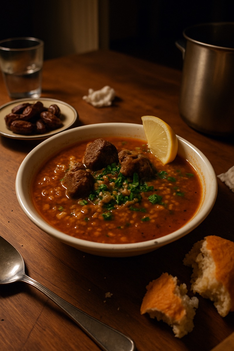 Chorba frik, a traditional dish from Algeria