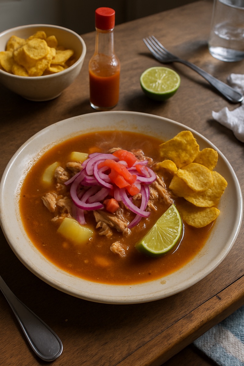 Encebollado, a traditional dish from Ecuador