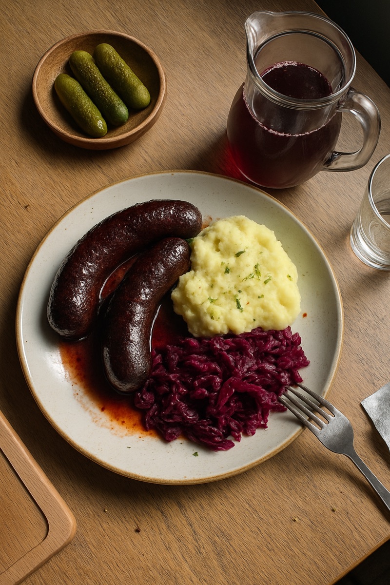 Verivorst, a traditional dish from Estonia