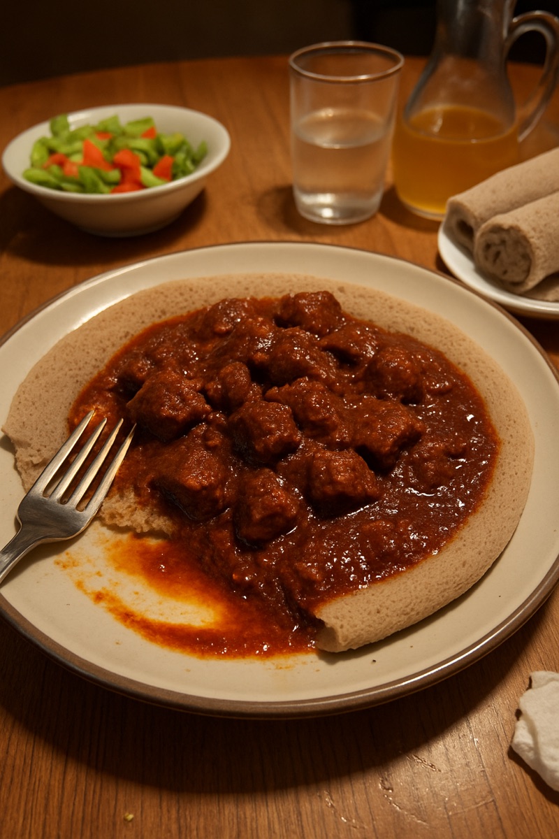 Zigni, a traditional dish from Eritrea