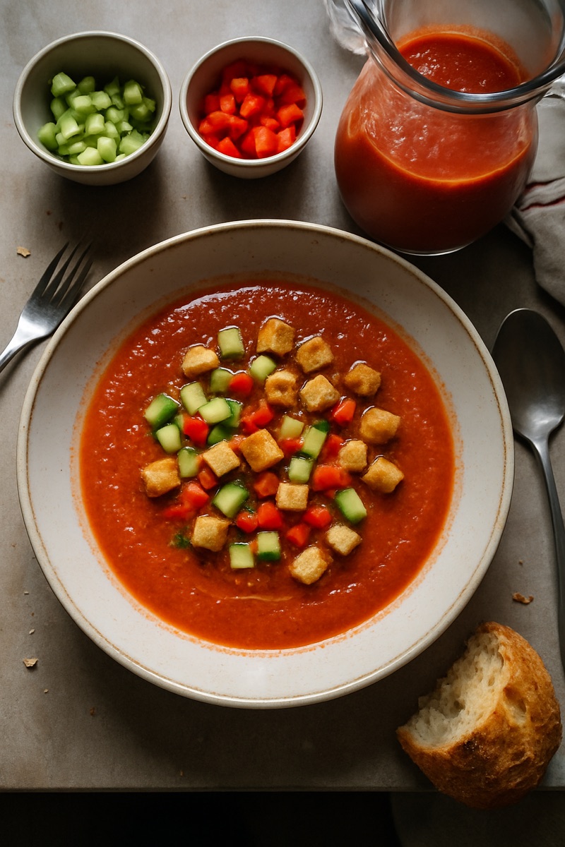 Gazpacho, a traditional dish from Spain