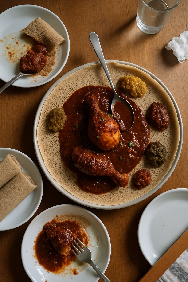 Doro wat, a traditional dish from Ethiopia