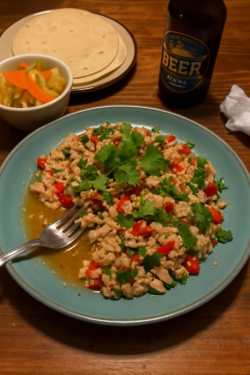 Kelaguen, a traditional dish from Micronesia