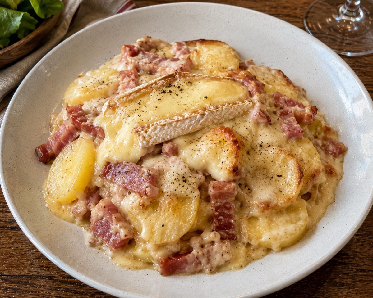 Tartiflette, a traditional dish from France
