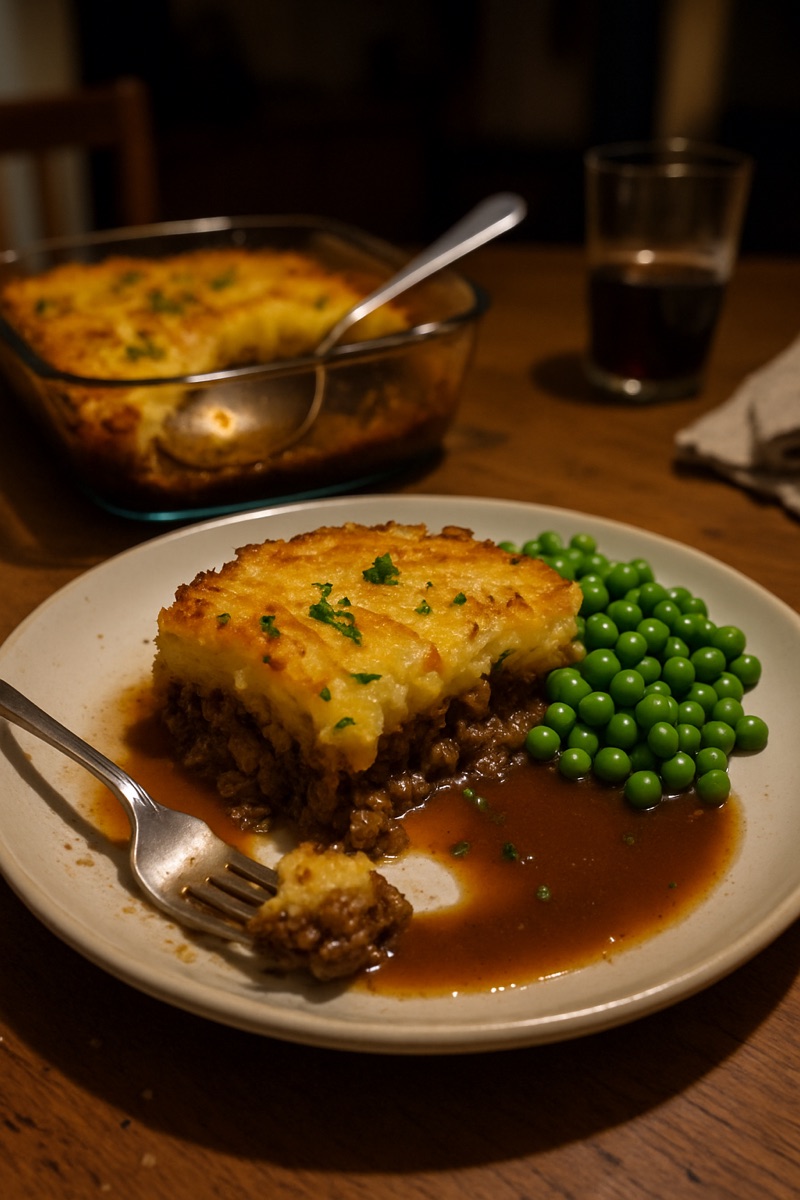 Shepherd's pie, a traditional dish from United Kingdom