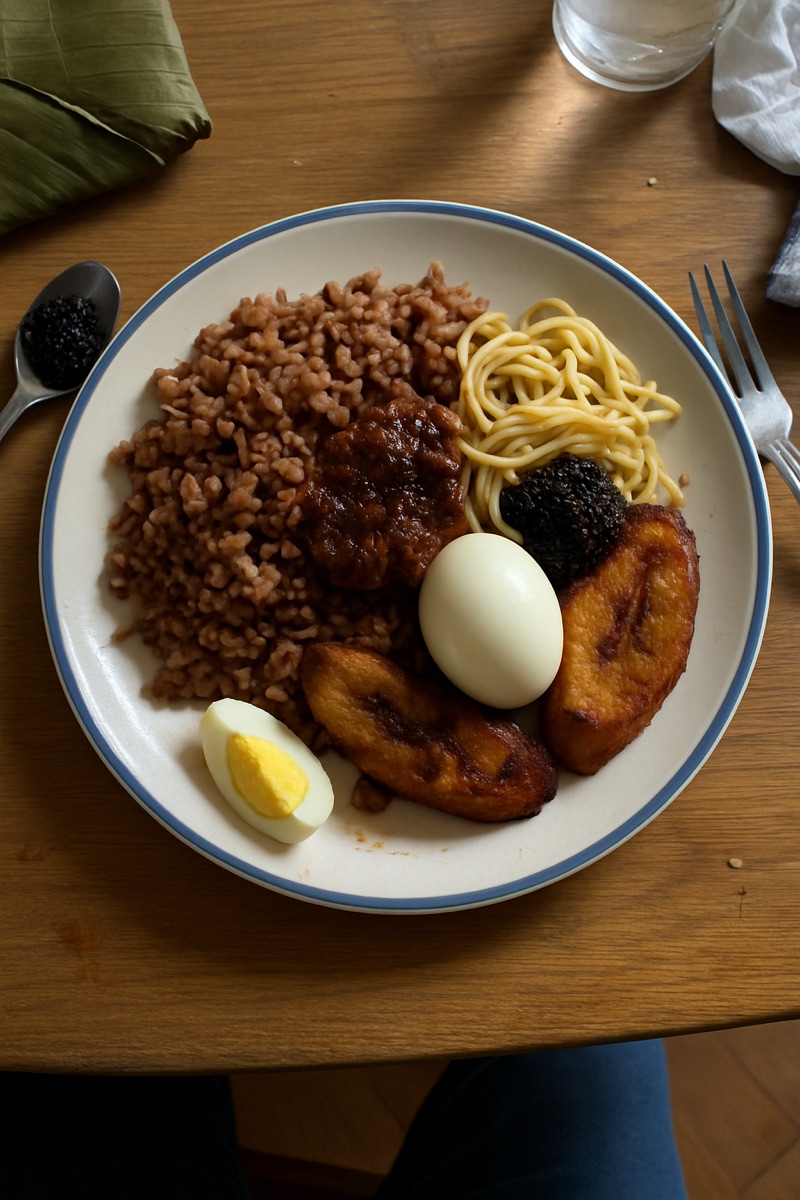 Waakye, a traditional dish from Ghana