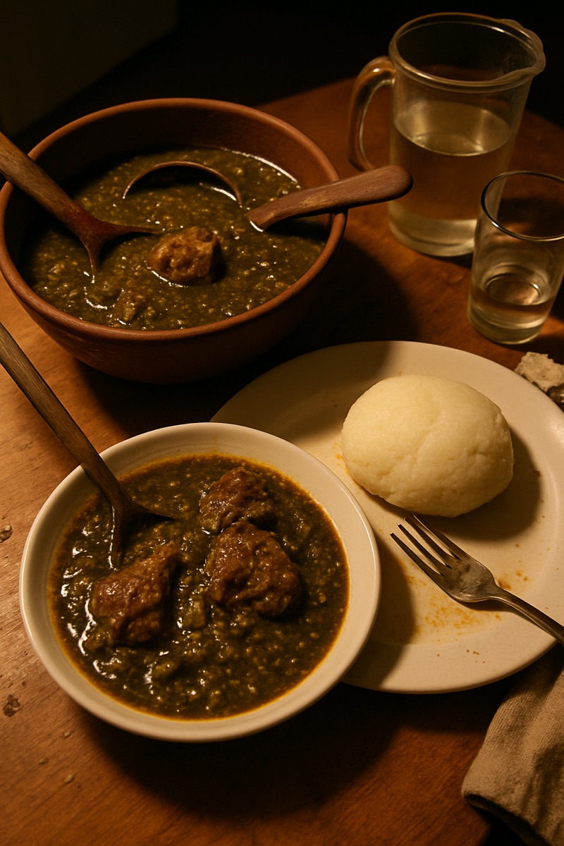 Soup kandia, a traditional dish from Guinea