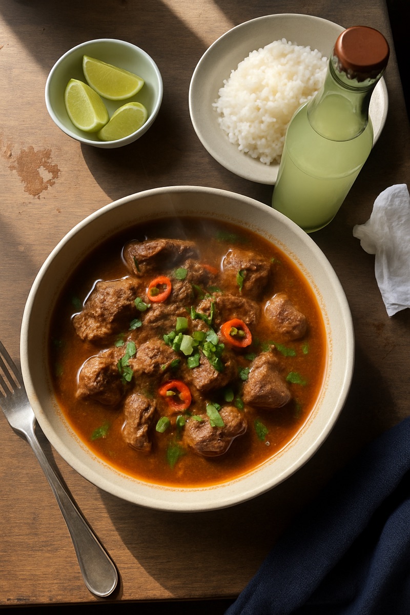 Sopa de pimienta, a traditional dish from Equatorial Guinea