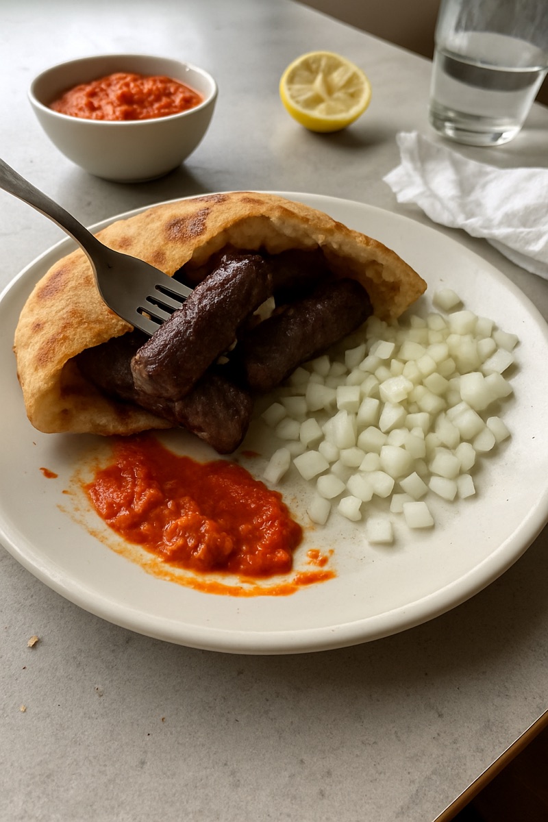Cevapi, a traditional dish from Croatia