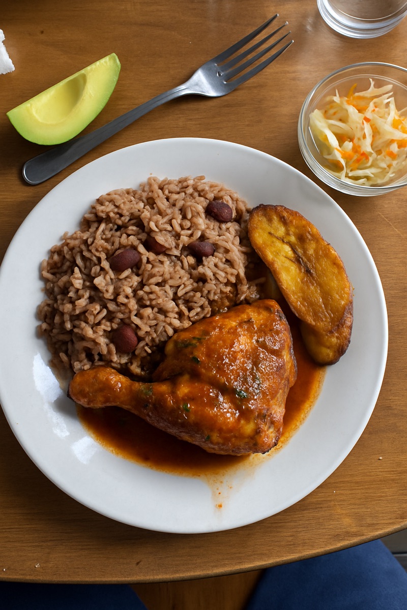Diri kole, a traditional dish from Haiti