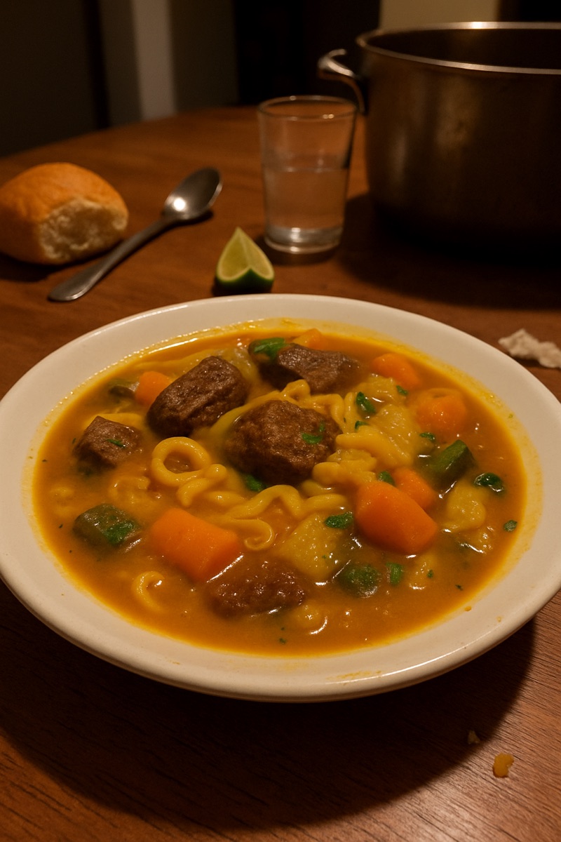 Soup joumou, a traditional dish from Haiti