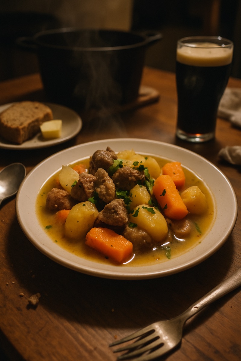 Irish stew, a traditional dish from Ireland