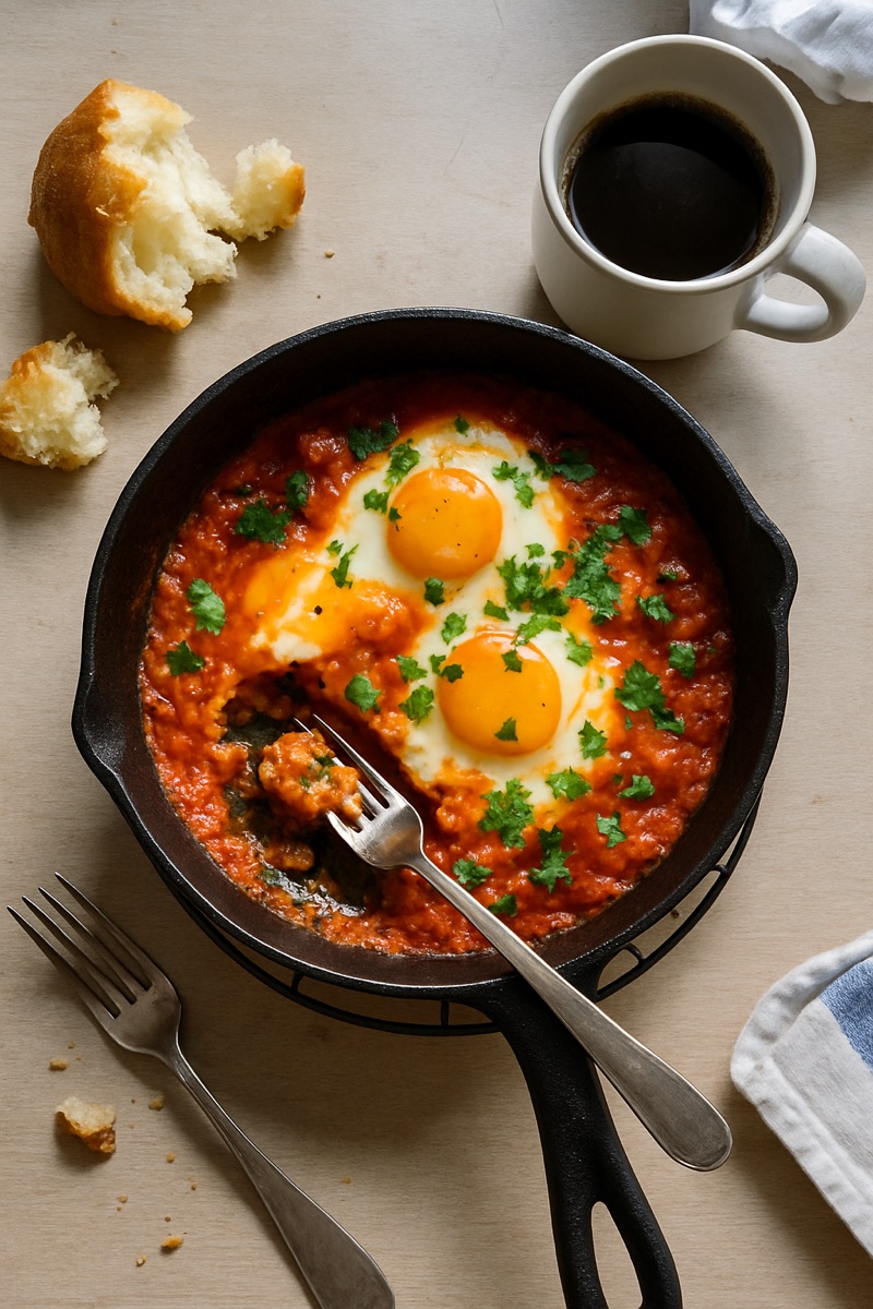 Shakshuka, a traditional dish from Israel