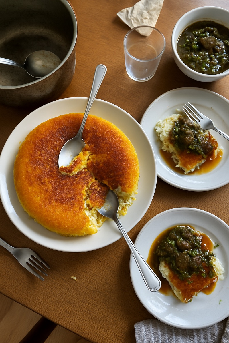 Tahdig, a traditional dish from Iran
