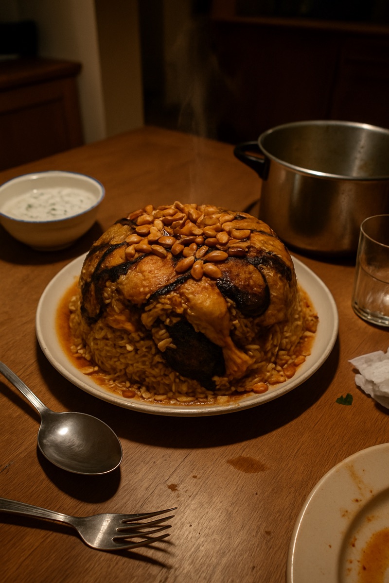 Maqluba, a traditional dish from Jordan