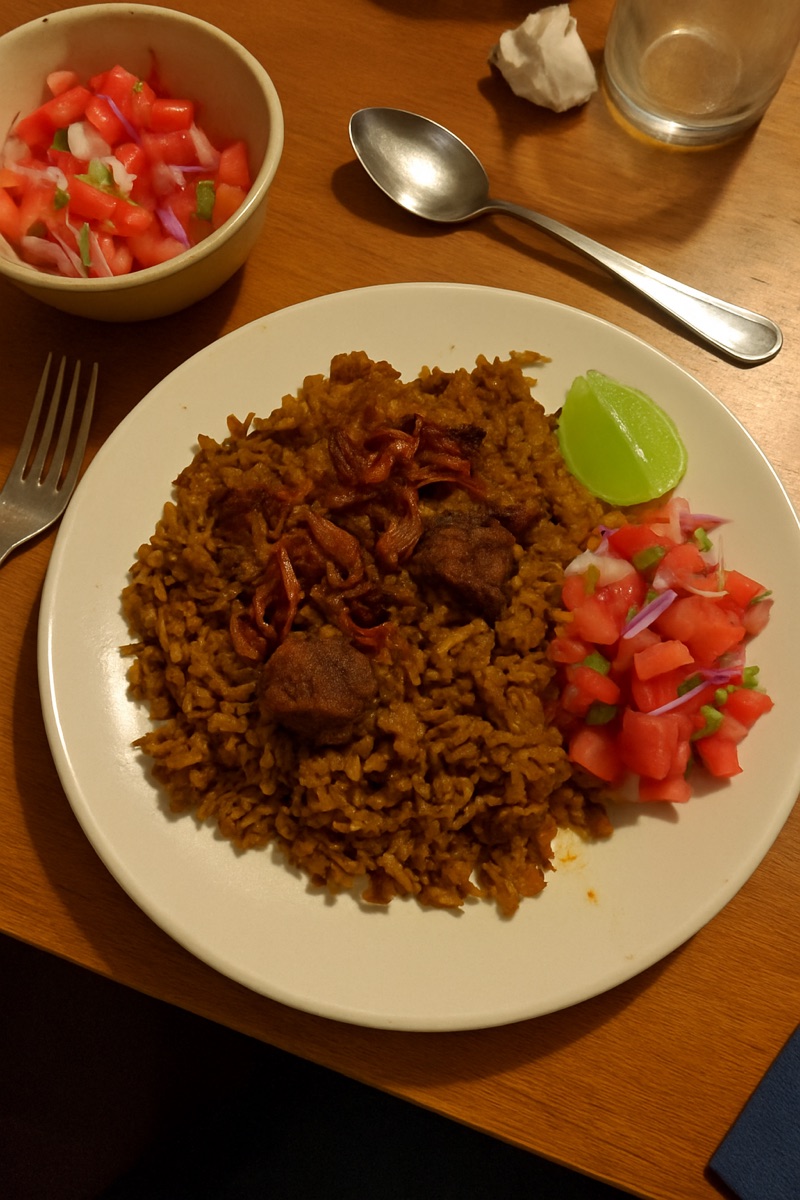 Pilau, a traditional dish from Kenya