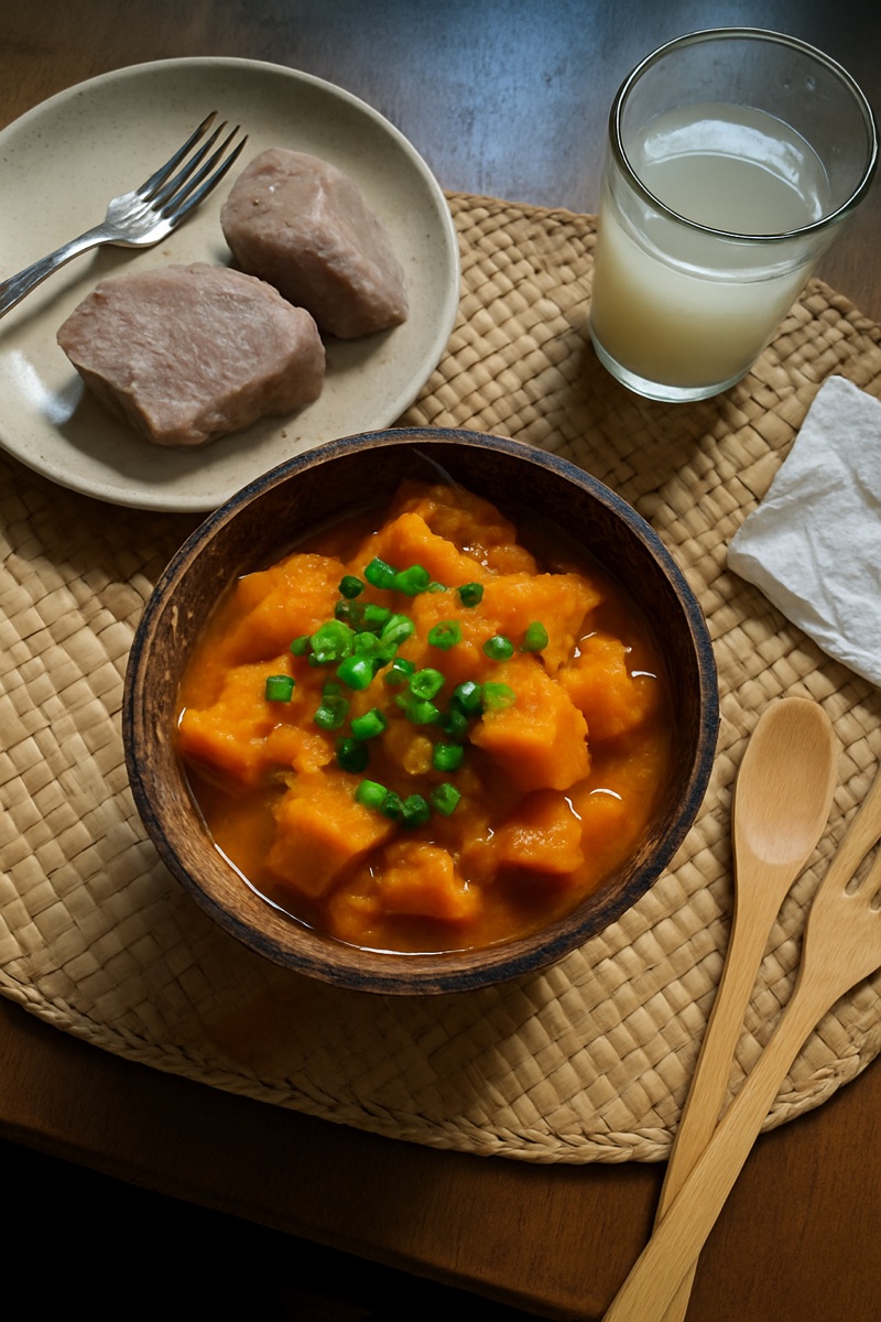 Te karaka, a traditional dish from Kiribati